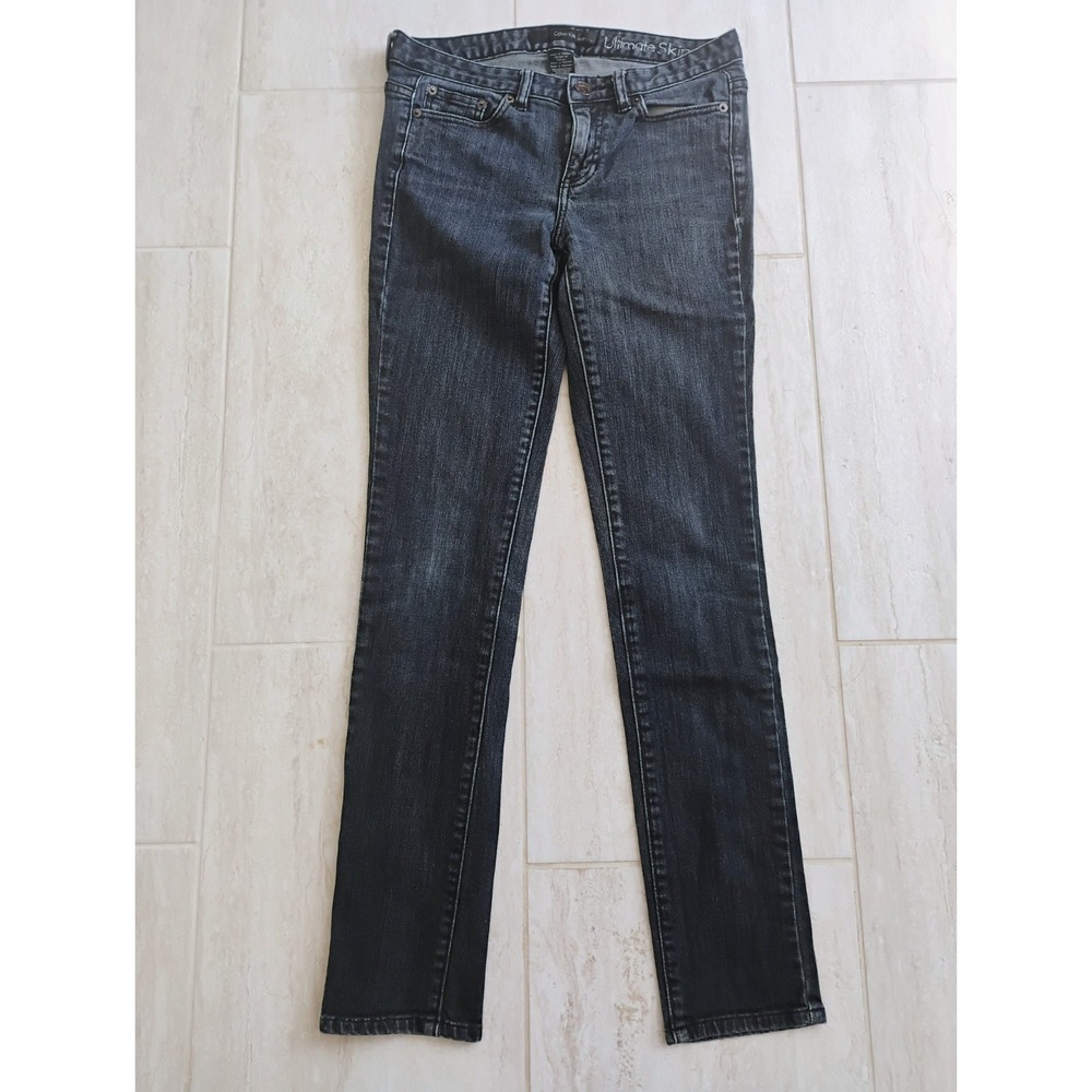 Calvin Klein Low-Rise Skinny Jeans Womens Size 4 Blue Wash Denim Slim Fit Y2K